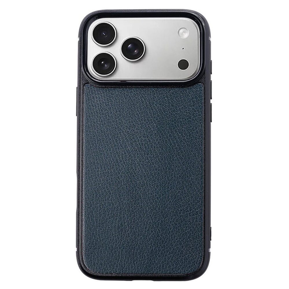 iPhone 17 Pro / Pro Max Goatskin Leather Case in Kensington Blue – Luxury Slim